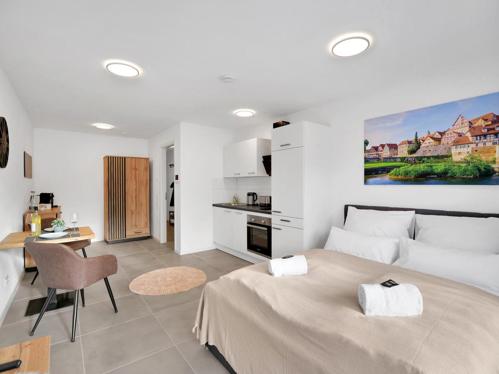 Inhome Studio Apartment - Kueche - Parken - Tv Schwäbisch Hall Exteriér fotografie